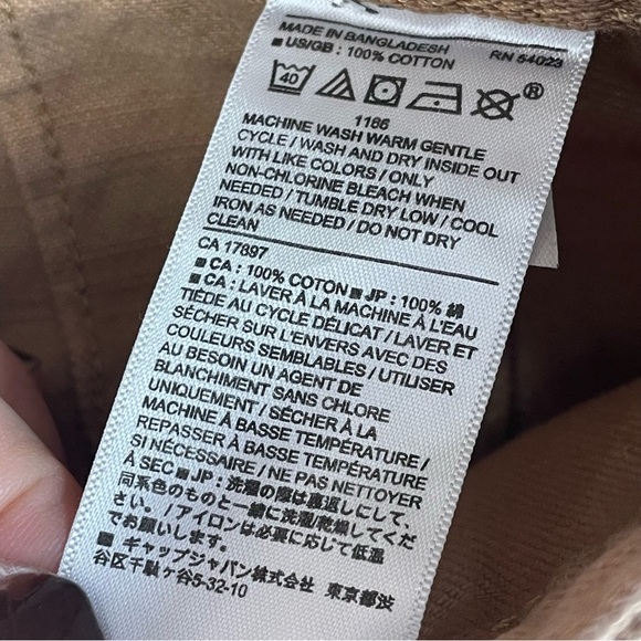 Banana Republic High Rise Tapered Utility Cargo pants 2P 2022 style iced latte - Picture 5 of 11